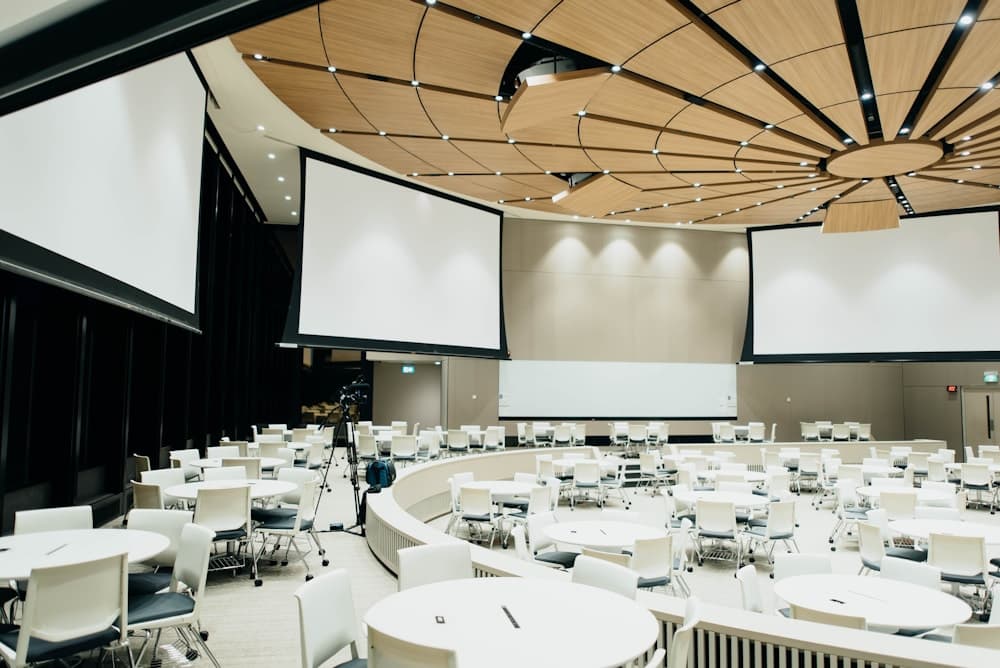 Corporate event with catered refreshments